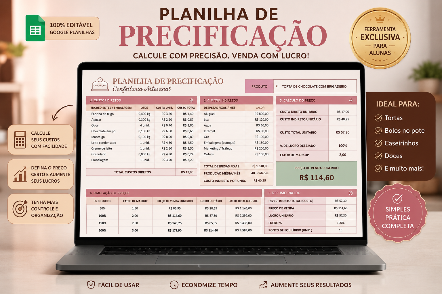 Planilha de Precificação Automatizada